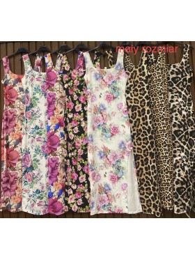 Sukienki damskie wloskie, Size uni maly,paczka 6szt,mix kolor