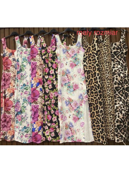 Sukienki damskie wloskie, Size uni maly,paczka 6szt,mix kolor