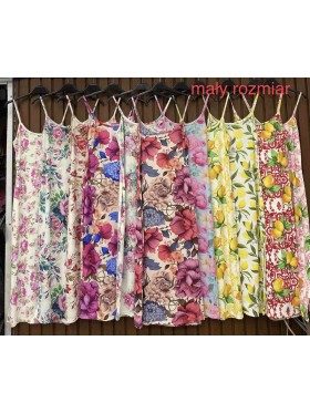 Sukienki damskie wloskie, Size uni maly,paczka 6szt,mix kolor