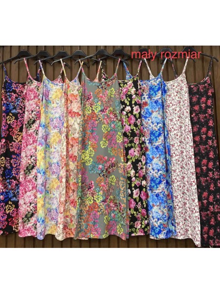 Sukienki damskie wloskie, Size uni maly,paczka 6szt,mix kolor