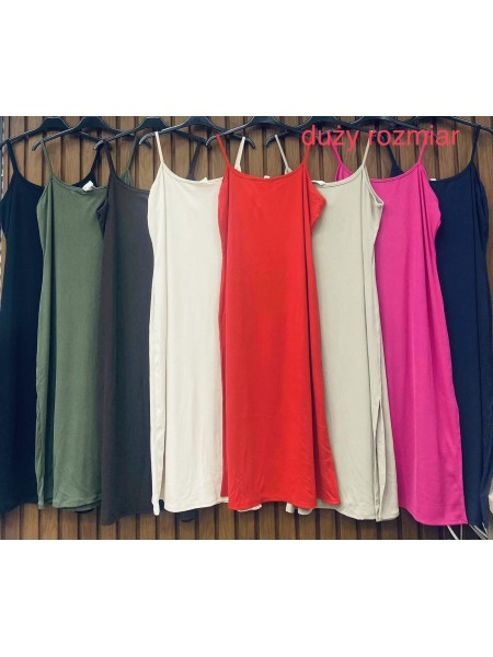 Sukienki damskie wloskie, Size uni duzy,paczka 6szt,mix kolor