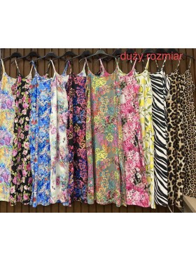 Sukienki damskie wloskie, Size uni duzy,paczka 6szt,mix kolor
