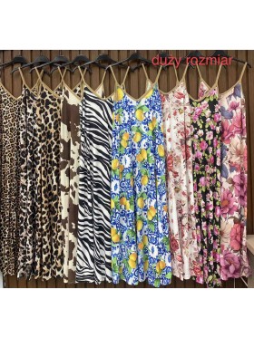 Sukienki damskie wloskie, Size uni duzy,paczka 6szt,mix kolor