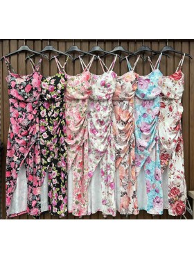 Sukienki damskie wloskie, Size uni ,paczka 6szt,mix kolor