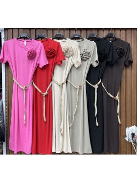 Sukienki damskie wloskie, Size uni ,paczka 6szt,mix kolor