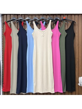 Sukienki damskie wloskie, Size uni ,paczka 6szt,mix kolor