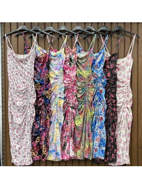 Sukienki damskie wloskie, Size uni ,paczka 6szt,mix kolor