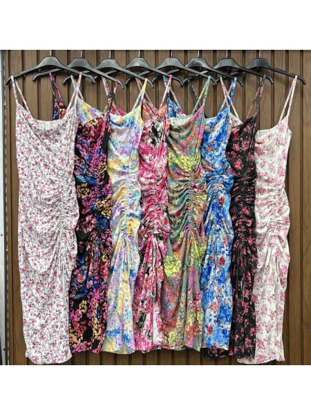Sukienki damskie wloskie, Size uni ,paczka 6szt,mix kolor