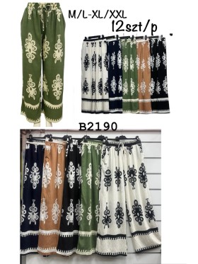 Spodnie damskie , size m-2xl, paczka 12szt, mix kolor