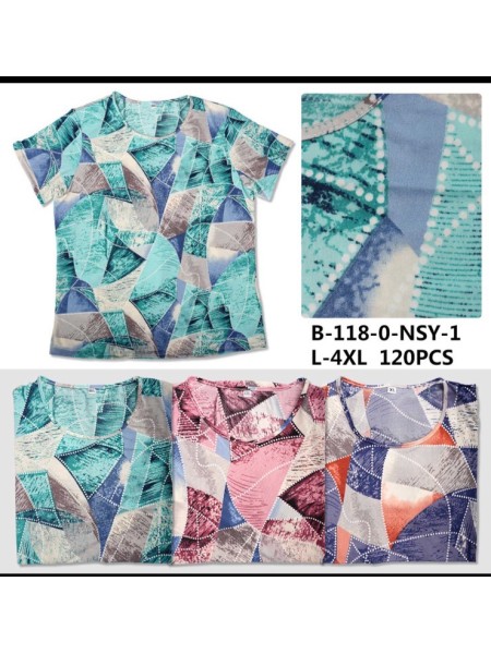 Bluzki damskie Polskie, Size l-4xl, paczka 12szt mix kolor