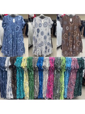 Sukienki damskie wloskie, Size uni ,paczka 6szt,mix kolor