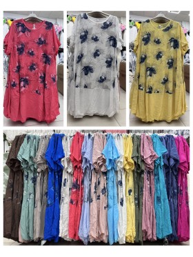 Sukienki damskie wloskie, Size uni ,paczka 6szt,mix kolor
