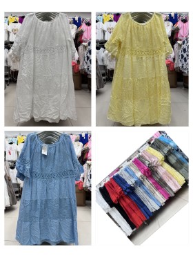 Sukienki damskie wloskie, Size uni ,paczka 6szt,mix kolor