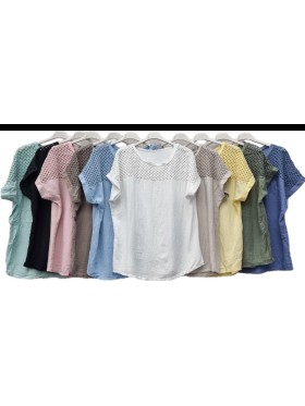 Bluzki damskie wloskie, Size uni ,paczka 6szt,mix kolor