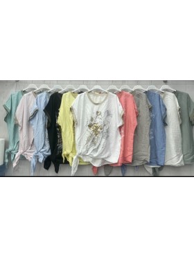 Bluzki damskie wloskie, Size uni ,paczka 6szt,mix kolor