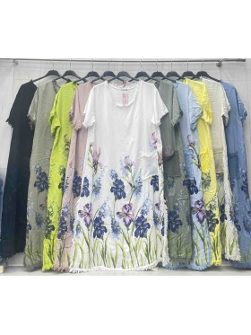 Sukienki damskie wloskie, Size uni ,paczka 6szt,mix kolor