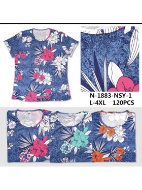 Bluzki damskie Polskie, Size l-4xl, paczka 12szt mix kolor