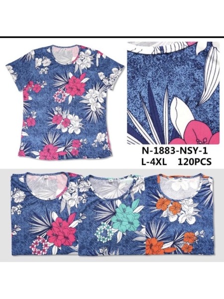 Bluzki damskie Polskie, Size l-4xl, paczka 12szt mix kolor