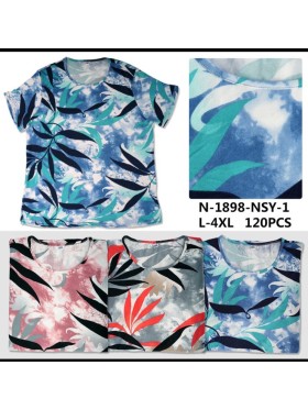Bluzki damskie Polskie, Size l-4xl, paczka 12szt mix kolor