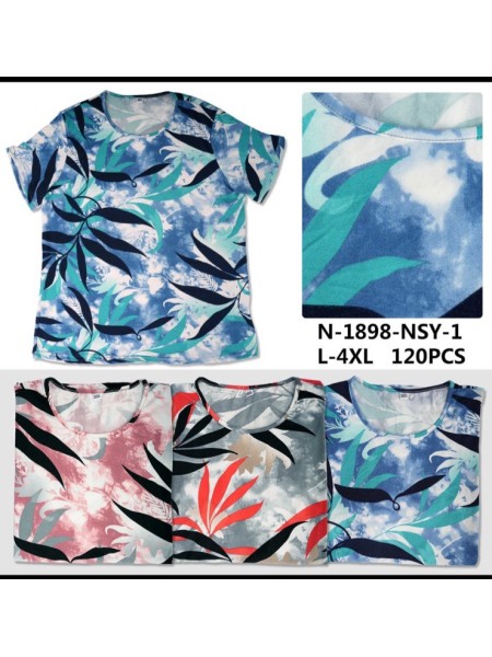 Bluzki damskie Polskie, Size l-4xl, paczka 12szt mix kolor