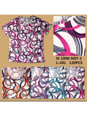 Bluzki damskie Polskie, Size l-4xl, paczka 12szt mix kolor