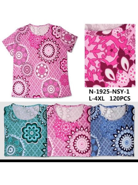 Bluzki damskie Polskie, Size l-4xl, paczka 12szt mix kolor