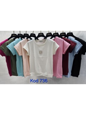 Bluzki damskie Tureckie, size standard ,paczka 12szt mix kolor