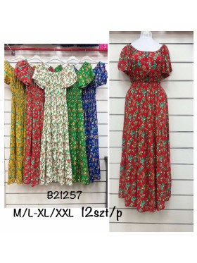 Sukienki damskie , size m-2xl, paczka 12szt, mix kolor