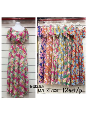 Sukienki damskie , size m-2xl, paczka 12szt, mix kolor