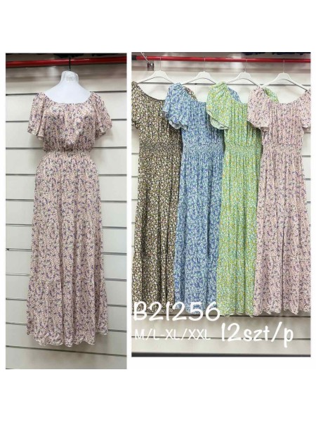 Sukienki damskie , size m-2xl, paczka 12szt, mix kolor