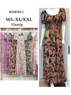 Sukienki damskie , size m-2xl, paczka 12szt, mix kolor