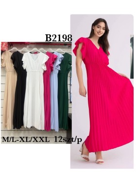 Sukienki damskie , size m-2xl, paczka 12szt, mix kolor