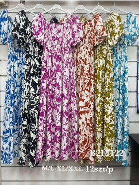 Sukienki damskie , size m-2xl, paczka 12szt, mix kolor