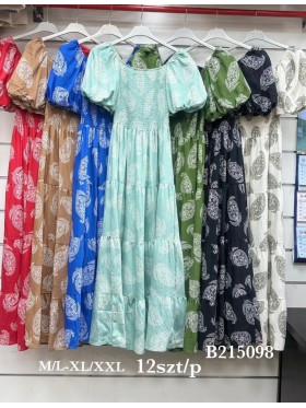 Sukienki damskie , size m-2xl, paczka 12szt, mix kolor