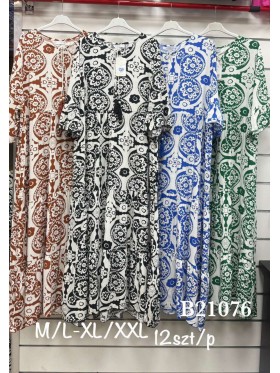 Sukienki damskie , size m-2xl, paczka 12szt, mix kolor