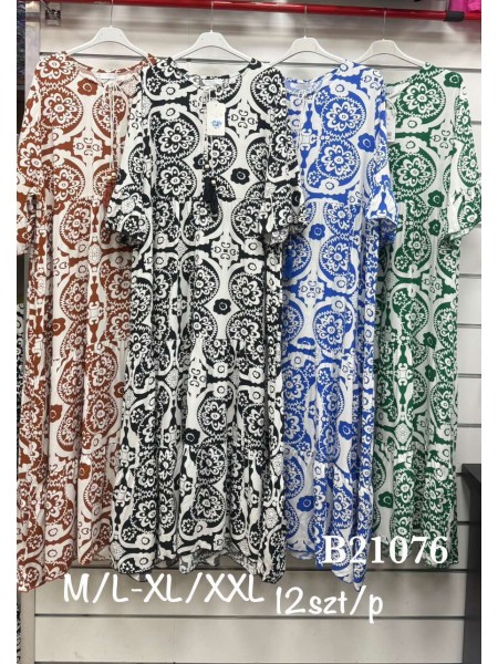 Sukienki damskie , size m-2xl, paczka 12szt, mix kolor