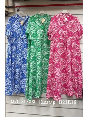 Sukienki damskie , size m-2xl, paczka 12szt, mix kolor