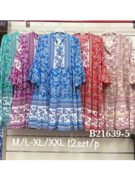 Sukienki damskie , size m-2xl, paczka 12szt, mix kolor
