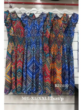 Sukienki damskie , size m-2xl, paczka 12szt, mix kolor