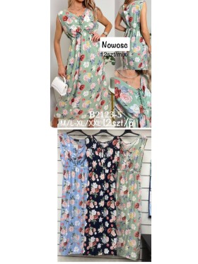 Sukienki damskie , size m-2xl, paczka 12szt, mix kolor