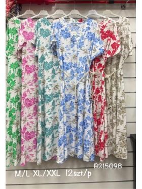 Sukienki damskie , size m-2xl, paczka 12szt, mix kolor