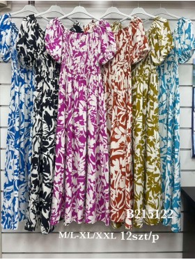 Sukienki damskie , size m-2xl, paczka 12szt, mix kolor