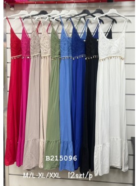 Sukienki damskie , size m-2xl, paczka 12szt, mix kolor