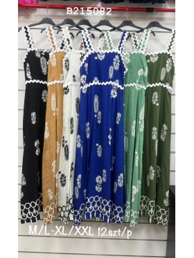 Sukienki damskie , size m-2xl, paczka 12szt, mix kolor