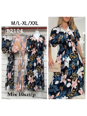 Sukienki damskie , size m-2xl, paczka 12szt, mix kolor