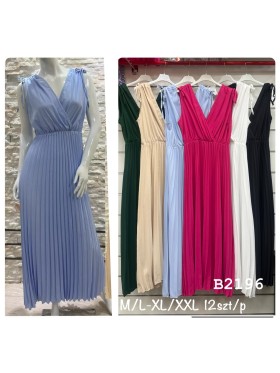 Sukienki damskie , size m-2xl, paczka 12szt, mix kolor