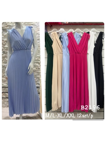 Sukienki damskie , size m-2xl, paczka 12szt, mix kolor