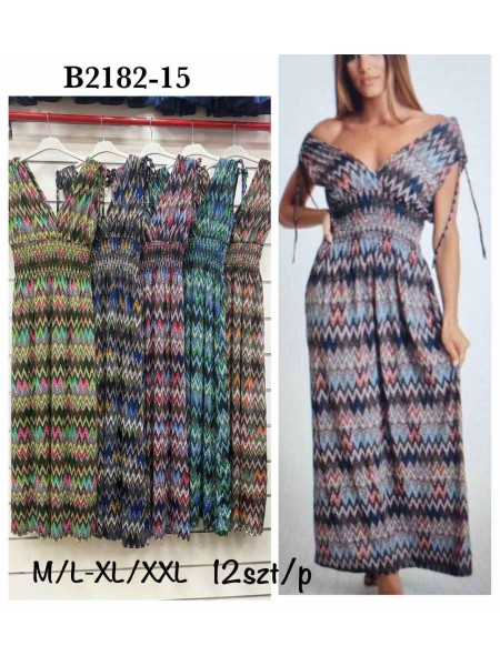 Sukienki damskie , size m-2xl, paczka 12szt, mix kolor