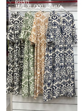 Sukienki damskie , size m-2xl, paczka 12szt, mix kolor