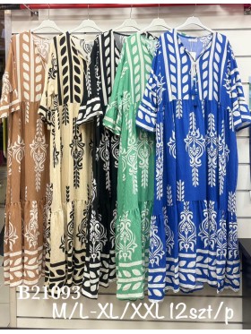 Sukienki damskie , size m-2xl, paczka 12szt, mix kolor